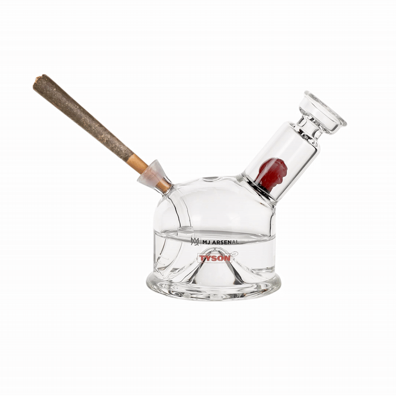 MJ Arsenal x Tyson 2.0 Punch-Out Bubbler - Discreet Smoker