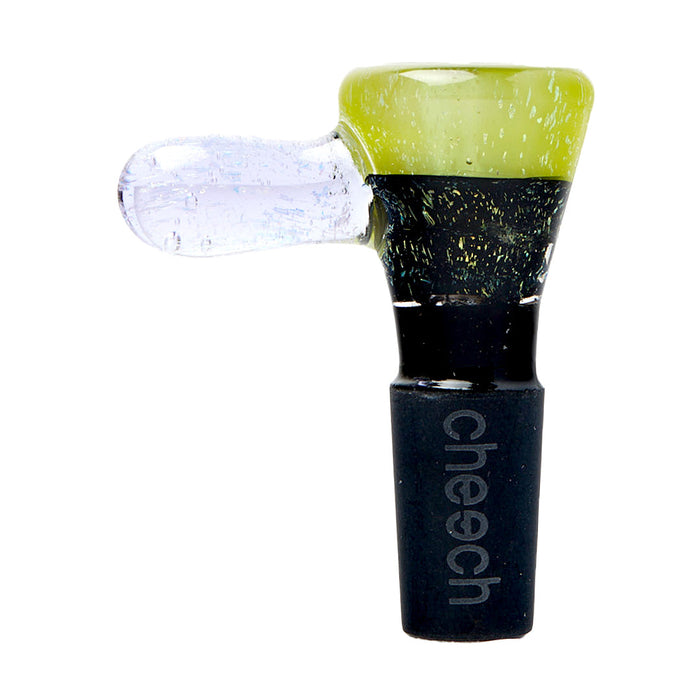 Cheech Glass 2" Transparent Dichro Glass Bowl, Green