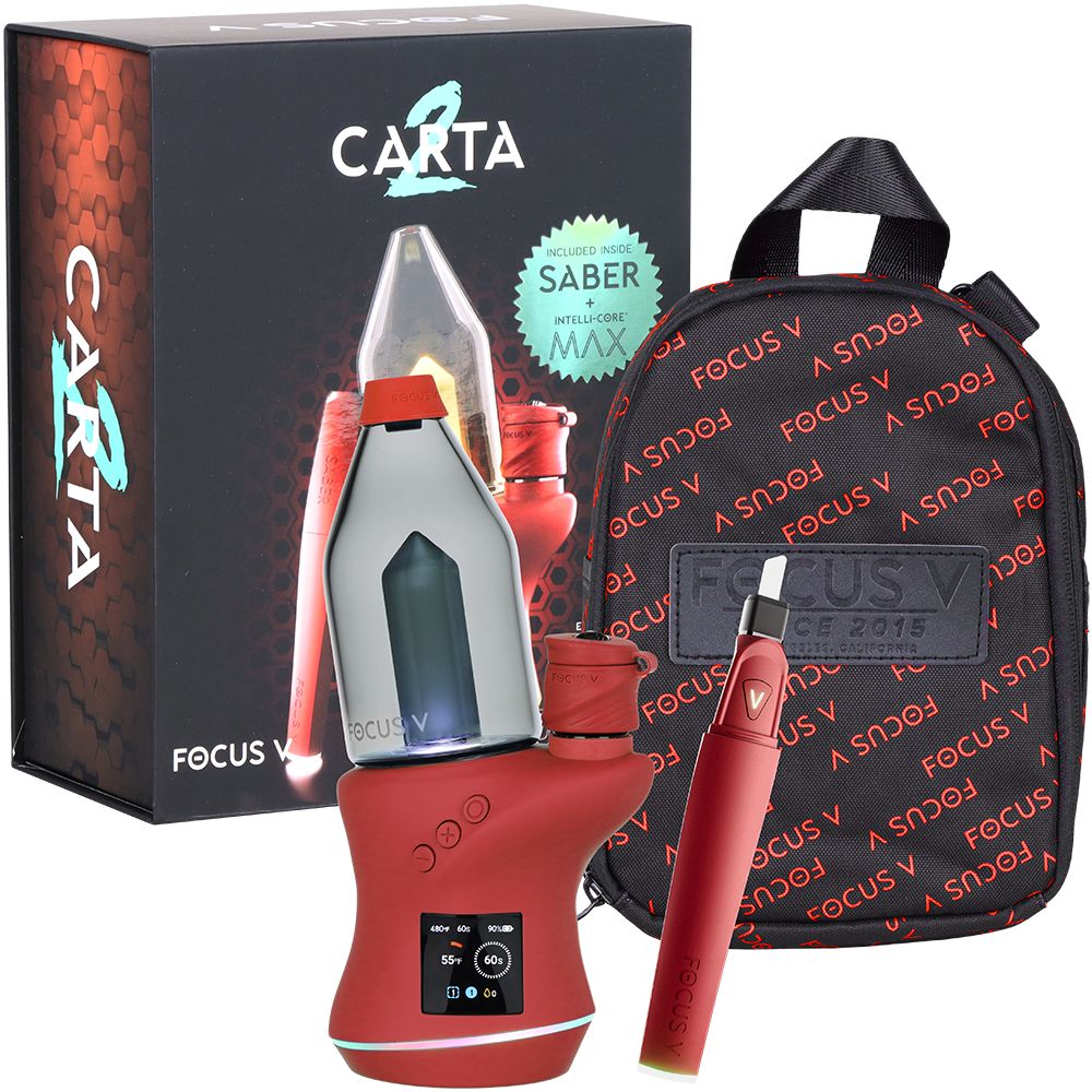 Focus V CARTA 2 eRig MAX Oil Atomizer & Saber Hot Knife Bundle | 2000mAh