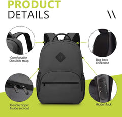 OZCHIN Smell Proof Backpack with Combination Lock, Double Sealed Zipper Classicssmell Proof Travel Backpack, Large Capacity Smell Proof Container Carbon Enduring, Great Gifts for Men Women