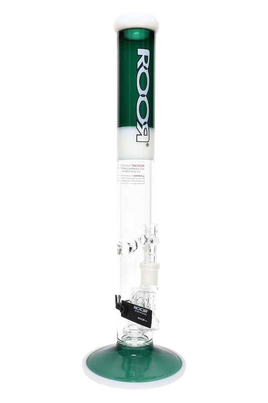 ROOR Tech 18″ Colored Straight Tube with Showerhead Perc – 5 mm Thick - Discreet Smoker