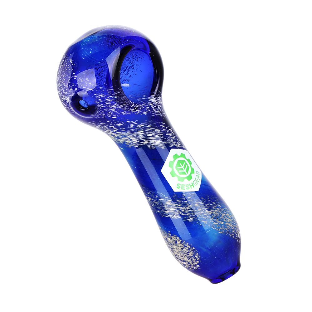 SeshGear Galactic Stew Glass Spoon Pipe - 4" - Discreet Smoker