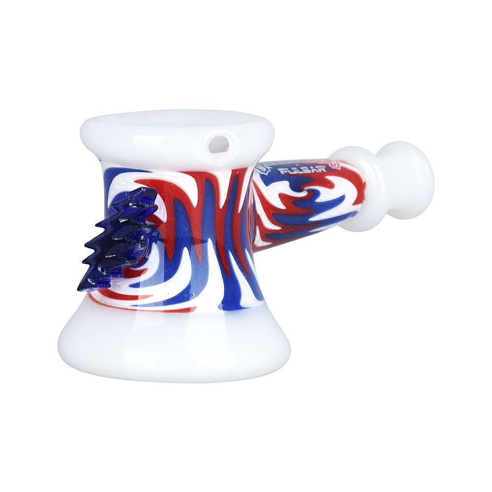 Grateful Dead x Pulsar Bolt Wig Wag Glass Hammer Hand Pipe - 4" - Discreet Smoker