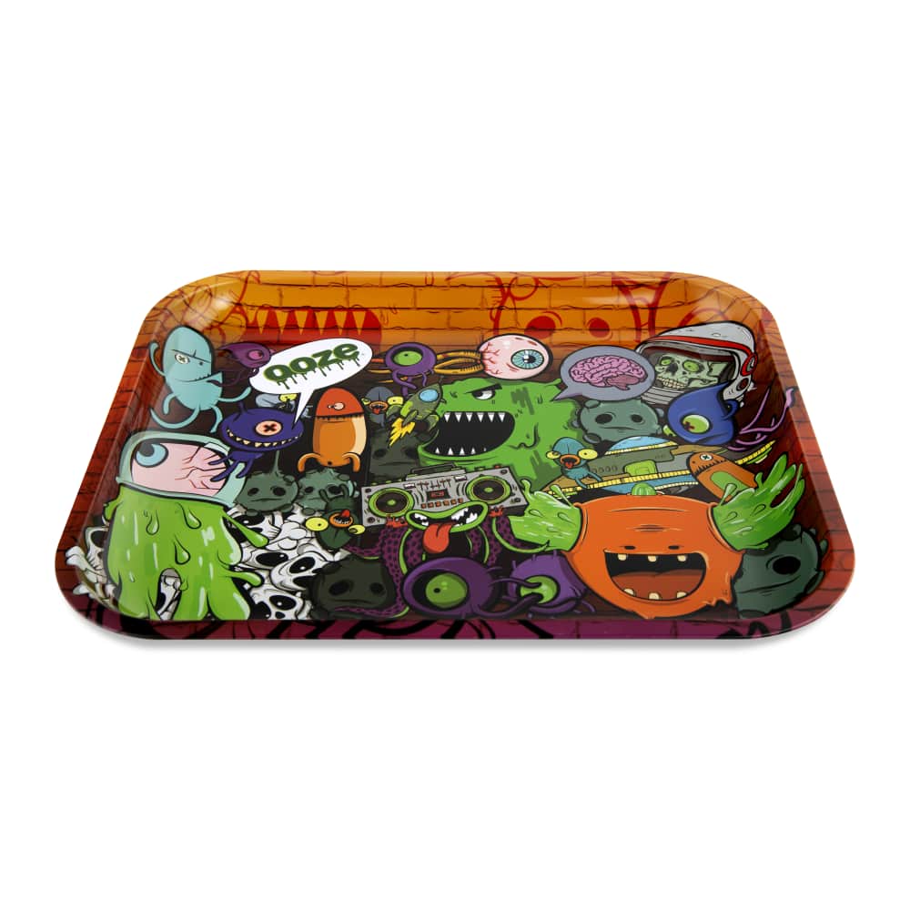 Ooze Rolling Tray - Metal - Large - Discreet Smoker