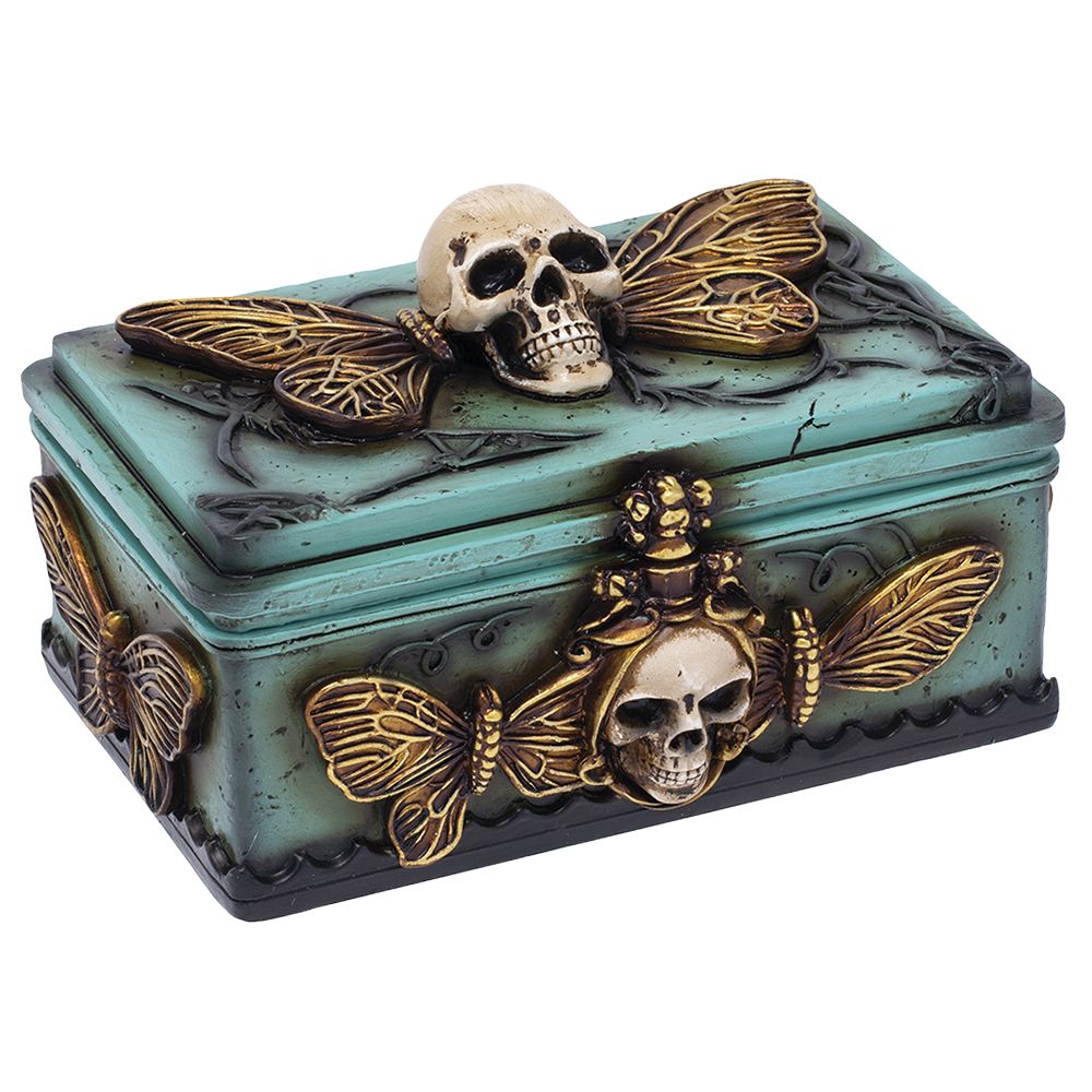 Fujima Death's Head Moth Sarcophagus Resin Stash Box - 5.5"x 4"