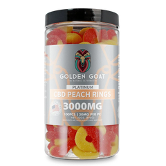 Platinum CBD Gummies 3000mg - Peach Rings