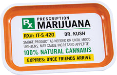 Fujima Metal Rolling Tray - 7.5"x11.25" - Discreet Smoker