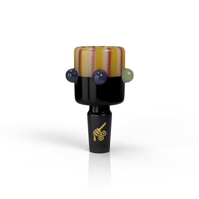 CANDY FLAME HEAD BONG BOWL, Orange/Brown
