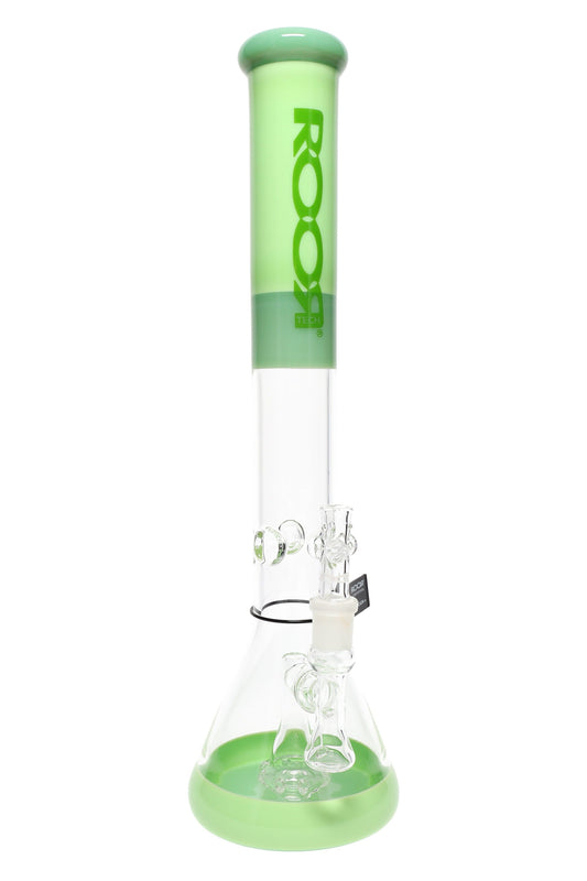 ROOR Tech 18″ Stemless Beaker Bong with Showerhead Perc – Assorted Colors - Discreet Smoker