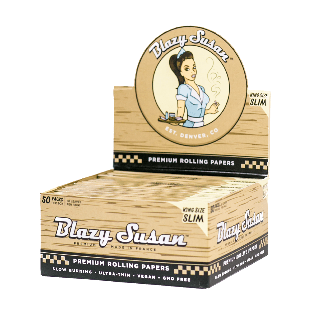 Blazy Susan Unbleached Rolling Papers - Discreet Smoker