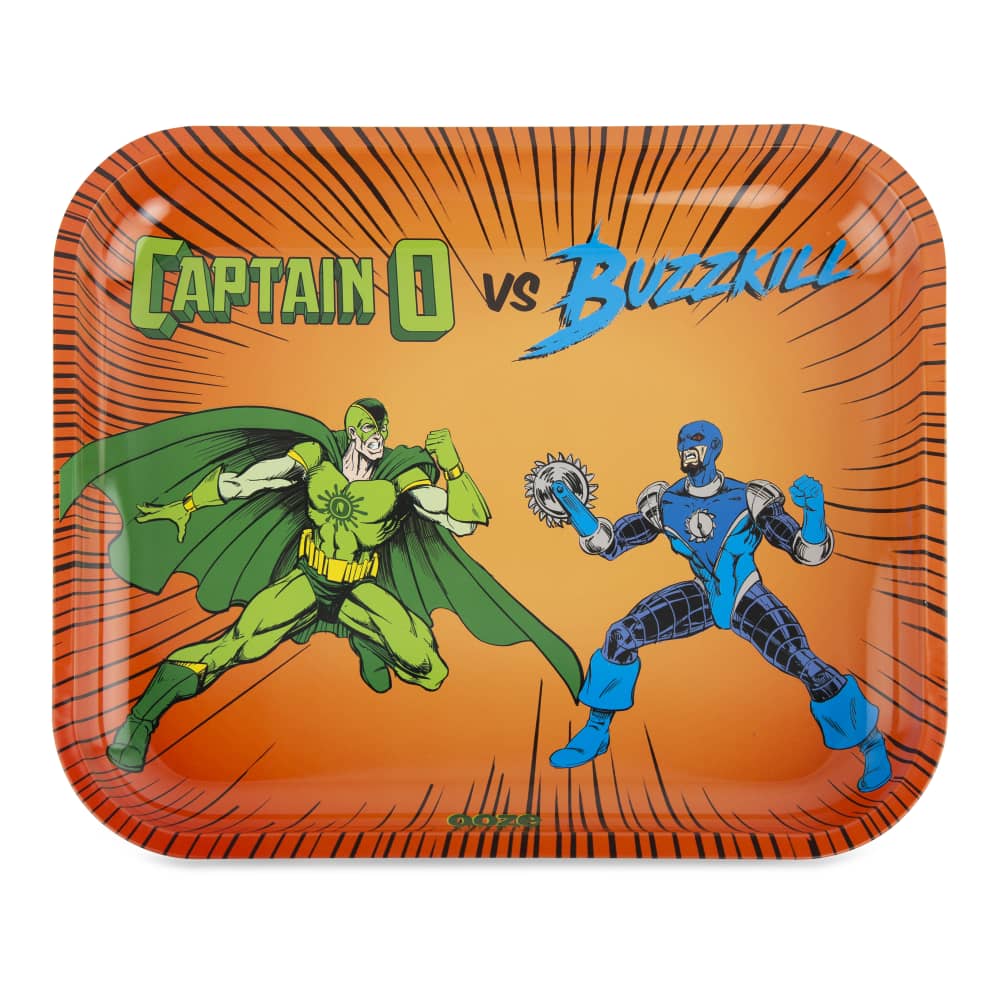 Ooze Rolling Tray - Metal - Large - Discreet Smoker