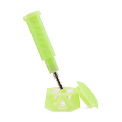 Ooze Hyborg Silicone Glass 4-in-1 Hybrid Water Pipe and Nectar Collector - Discreet Smoker