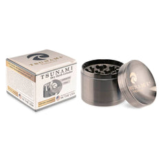 Tsunami Sunken Top 50mm 4-Piece Grinder - Discreet Smoker