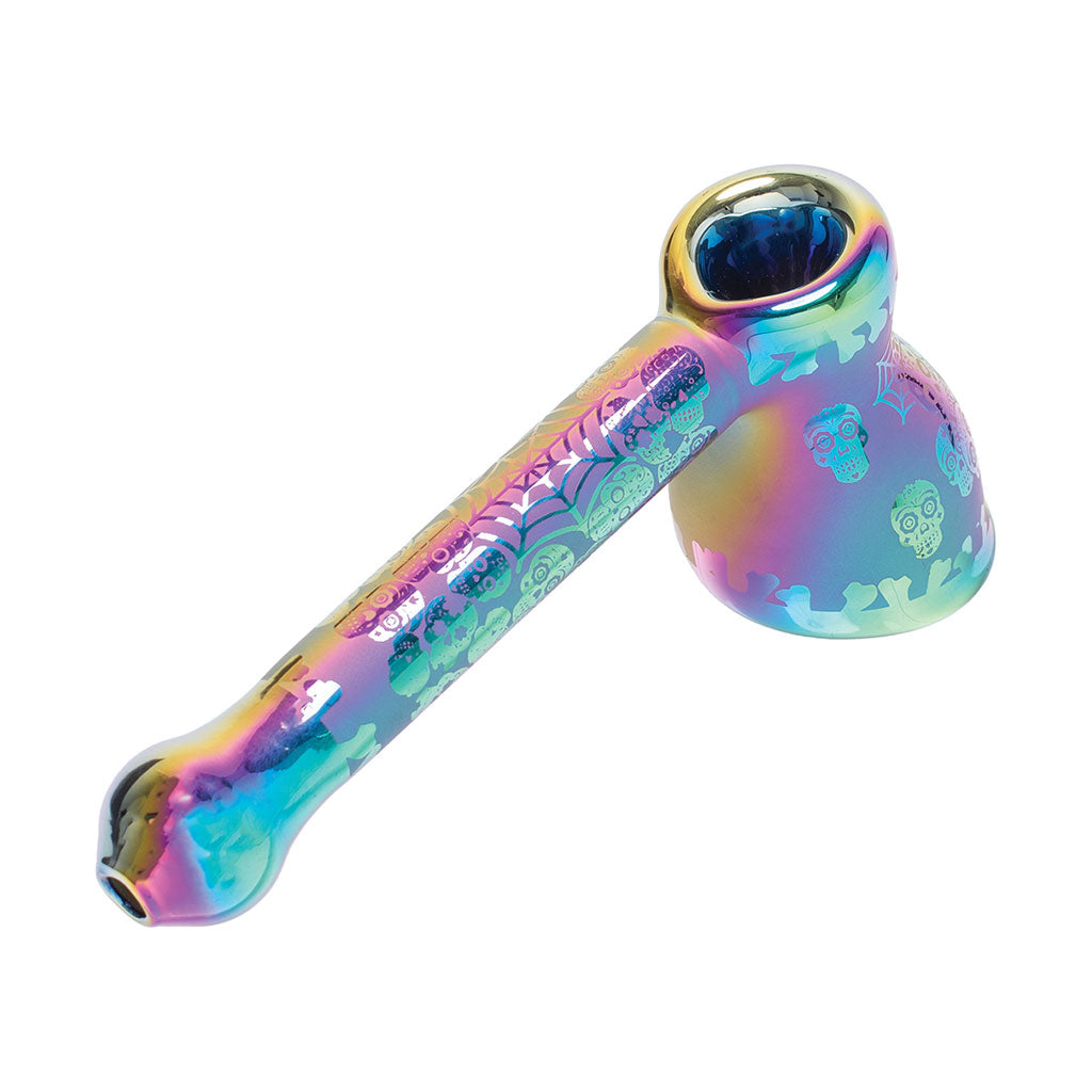 ELECTROPLATED GLASS BUBBLER - Discreet Smoker