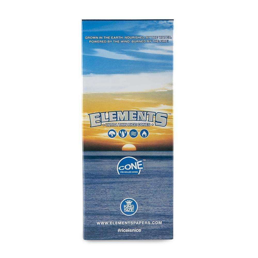 Elements Rice Paper Cones - King Size - 800pc - White - Discreet Smoker