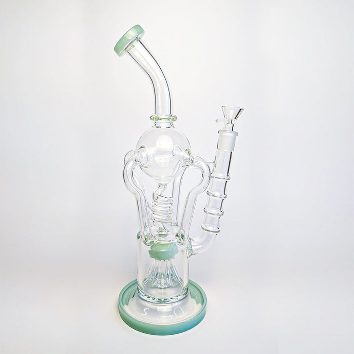 COIL AND SPRINKLER TREE DUAL PERC RECYCLER RIG, Emerald