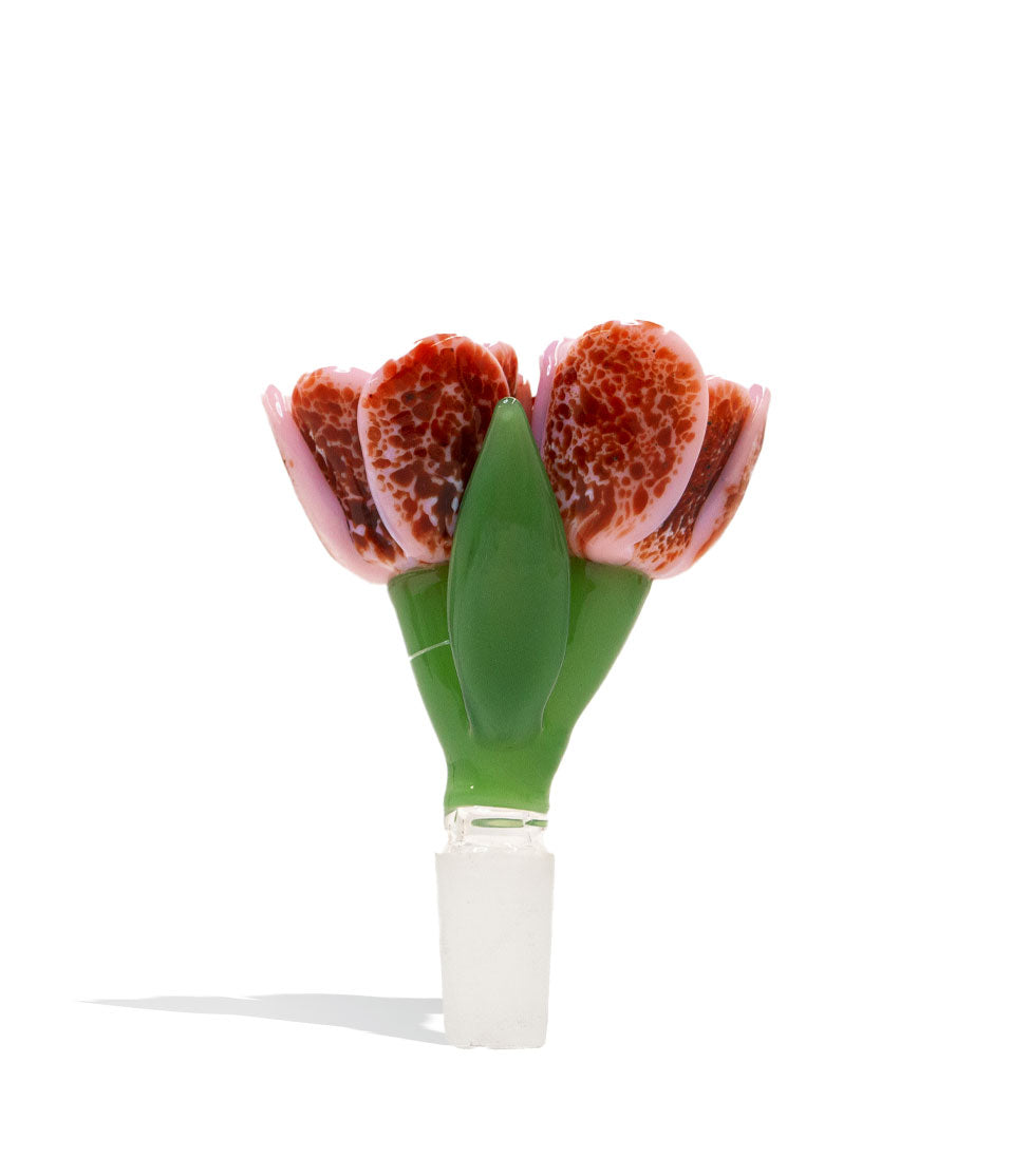 Empire Glassworks Pink Tulip 14mm Bowl - Discreet Smoker
