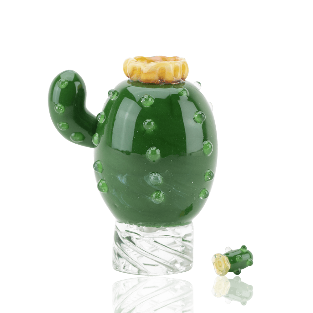 Empire Glassworks Cactus Spinner Cap - Discreet Smoker