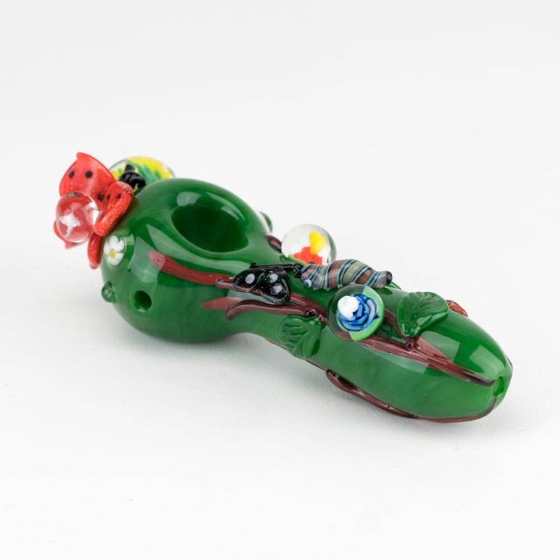 Empire Glassworks Garden Critters Small Spoon Pipe - Discreet Smoker