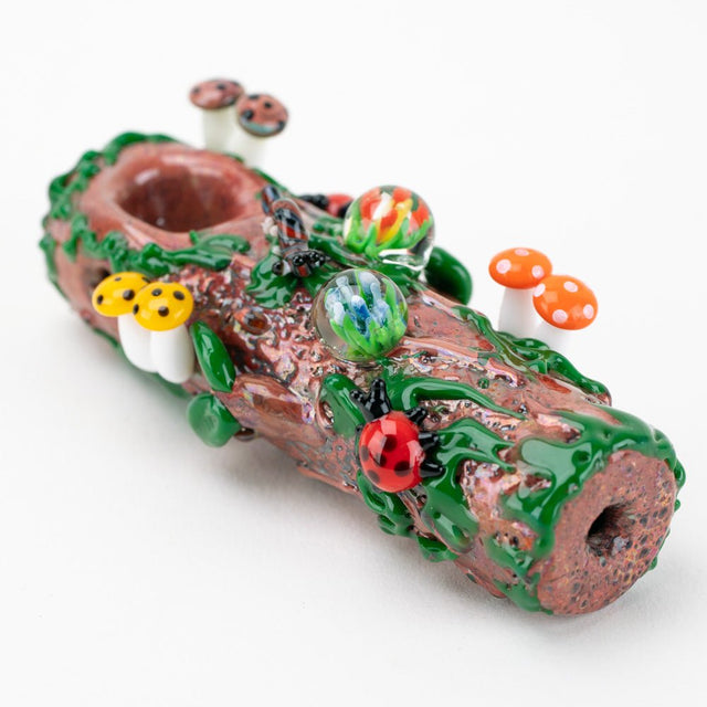 Empire Glassworks Mossy Log Dry Pipe - Discreet Smoker