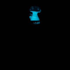 Empire Glassworks PuffCo Pivot Glass Mouthpiece - Blue Mushroom