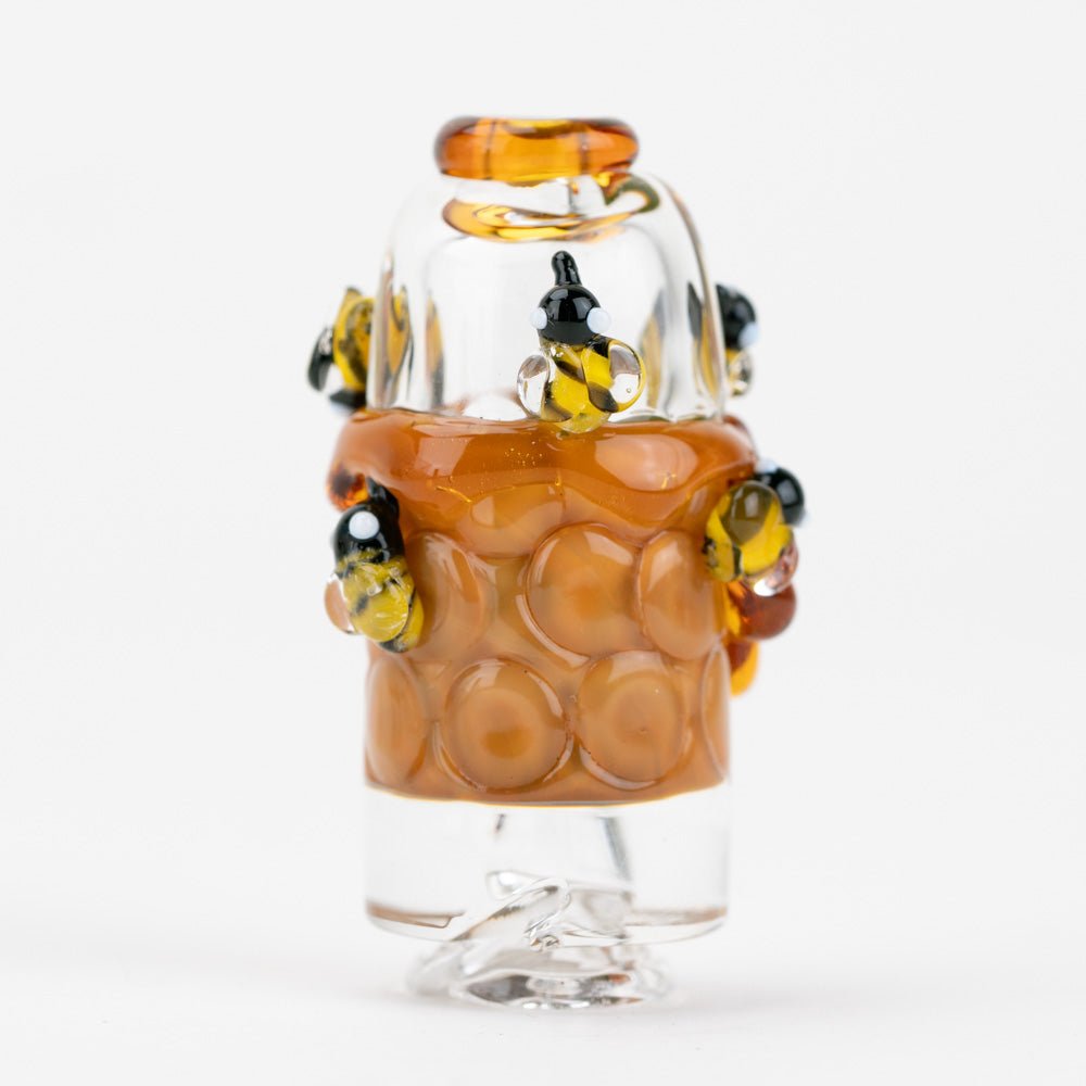 Empire Glassworks Puffco Pivot Glass Mouthpiece - Save the Bees - Discreet Smoker