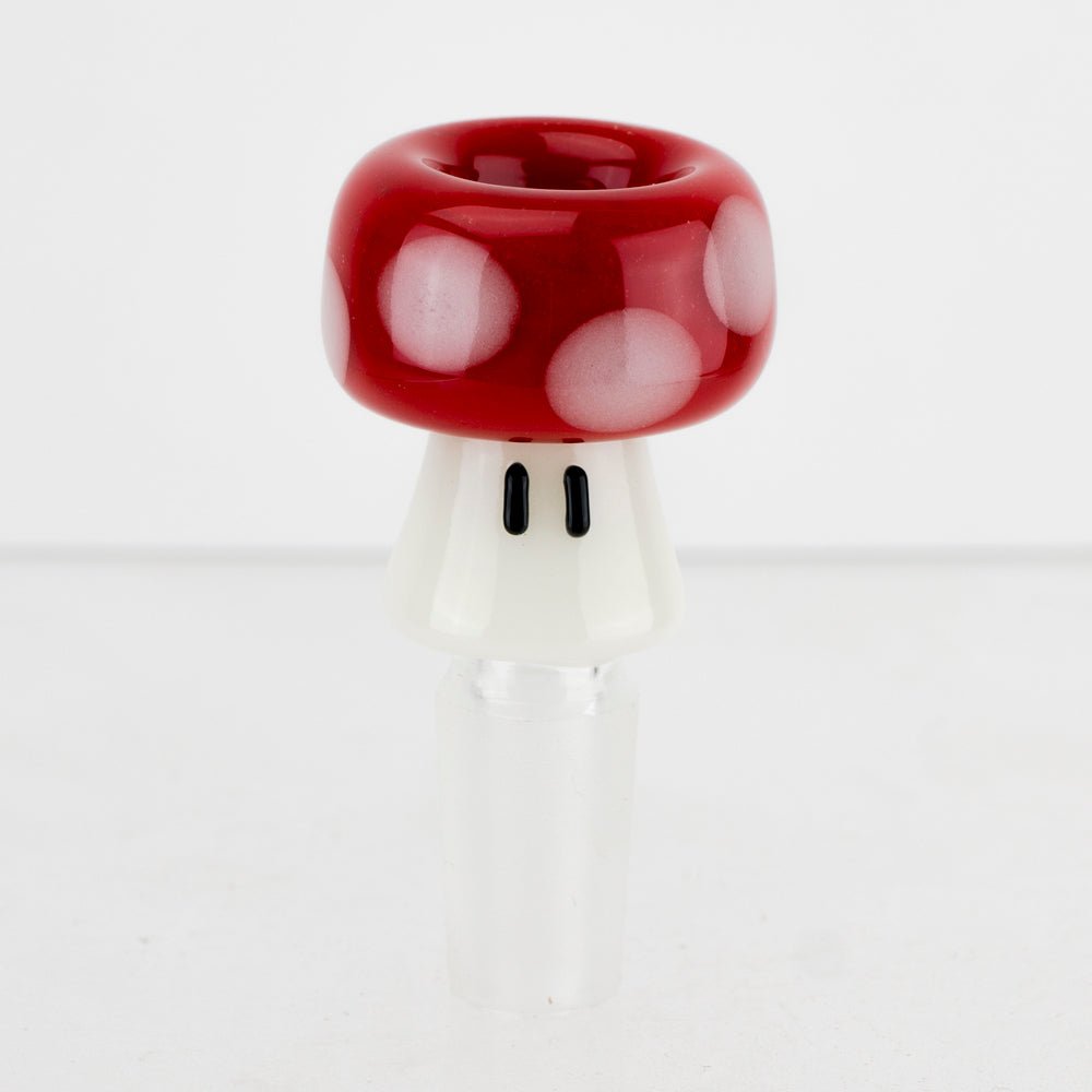 Empire Glassworks Red Mushroom Bowl Piece - Discreet Smoker