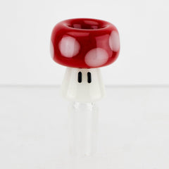 Empire Glassworks Red Mushroom Bowl Piece