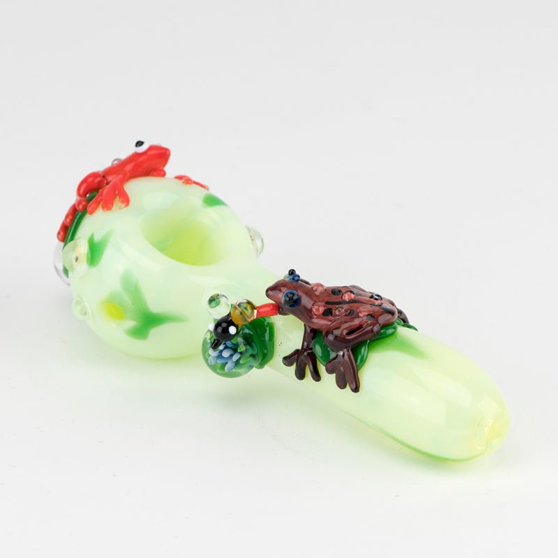 Empire Glassworks Ribbit Small Spoon Pipe - Discreet Smoker