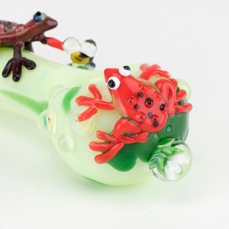 Empire Glassworks Ribbit Small Spoon Pipe - Discreet Smoker