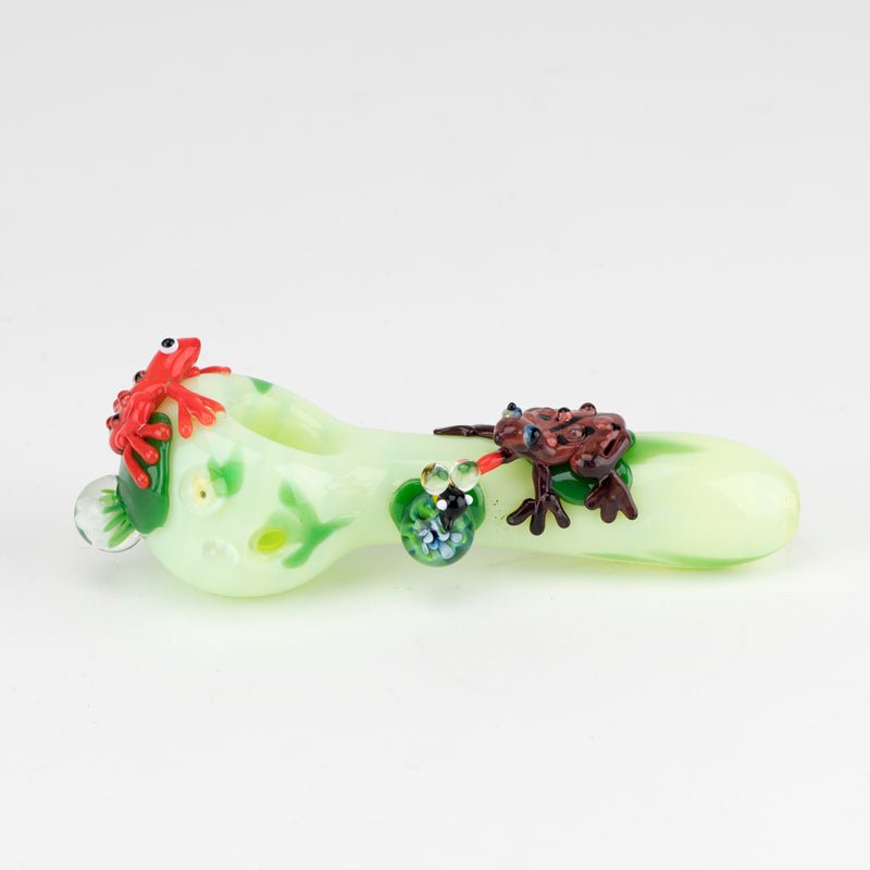 Empire Glassworks Ribbit Small Spoon Pipe - Discreet Smoker