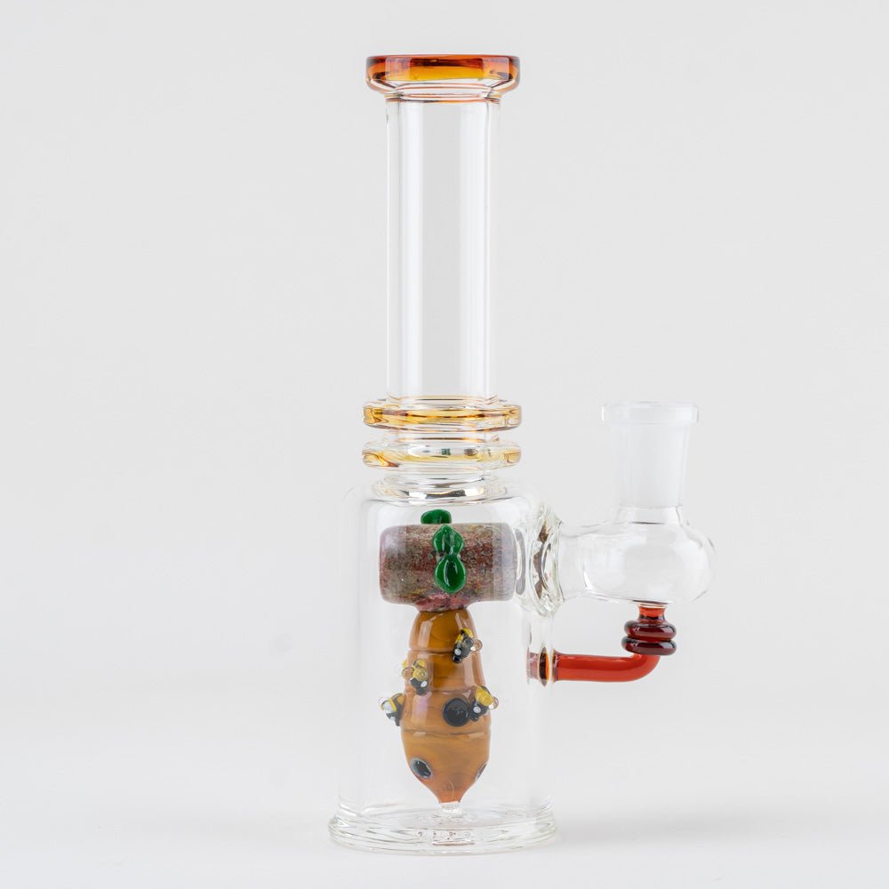 Empire Glassworks "Save the Bees" Mini Tube - Discreet Smoker