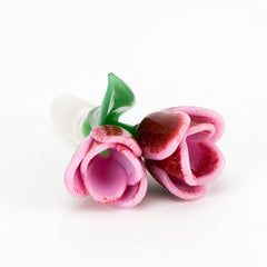 Empire Glassworks Strawberry Cream Tulip Bowl Piece