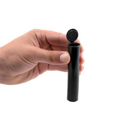 Loud Lock 95mm Plastic Joint Tubes – 1000ct – Black - Discreet Smoker