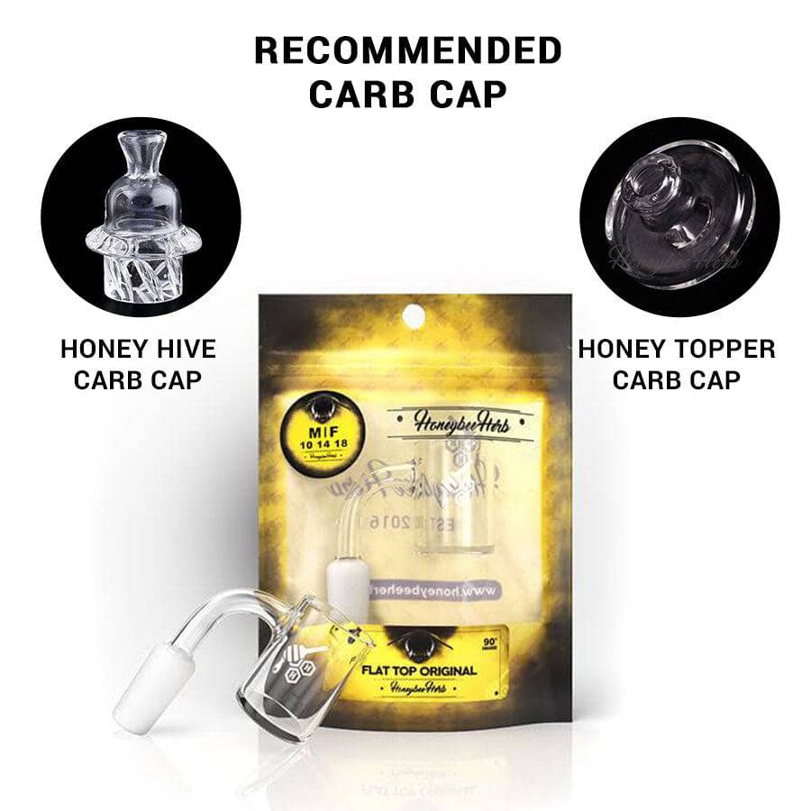 FLAT TOP ORIGINAL QUARTZ BANGER - 90° DEGREE | YL - Discreet Smoker