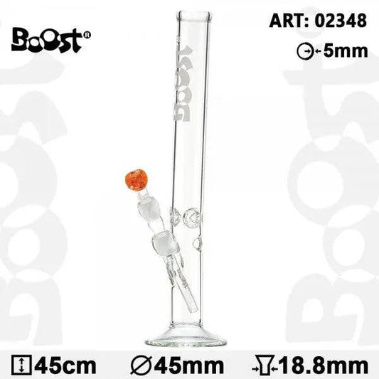 Boost | Massive 18" Glass Water Pipe - Discreet Smoker