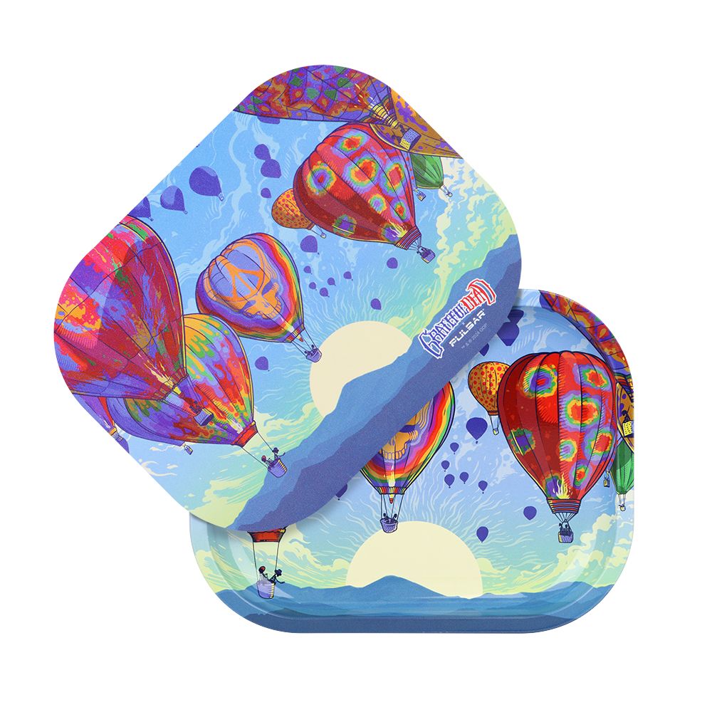 Grateful Dead x Pulsar Mini Rolling Tray & Lid Kit - Hot Air / 7"x5.5" - Discreet Smoker