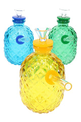 Glass Pineapple Mini Bong “Tropical Sipper” – 4″ - Discreet Smoker