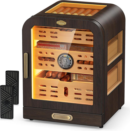 Cigar Cabinet & Cigar Box Lighter Set