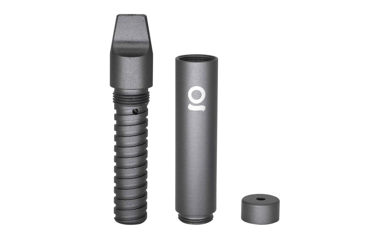 Aluminum Multi-Hitter with Cooling Spiral - Discreet Smoker