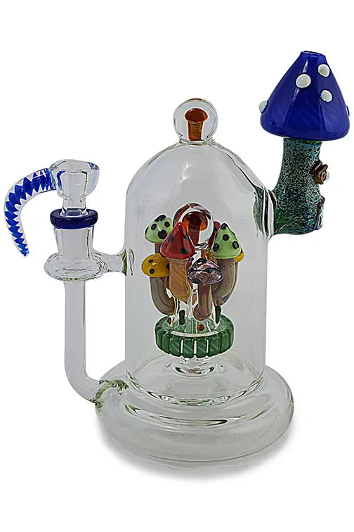 Handmade Mushroom Glass Water Pipe - Discreet Smoker