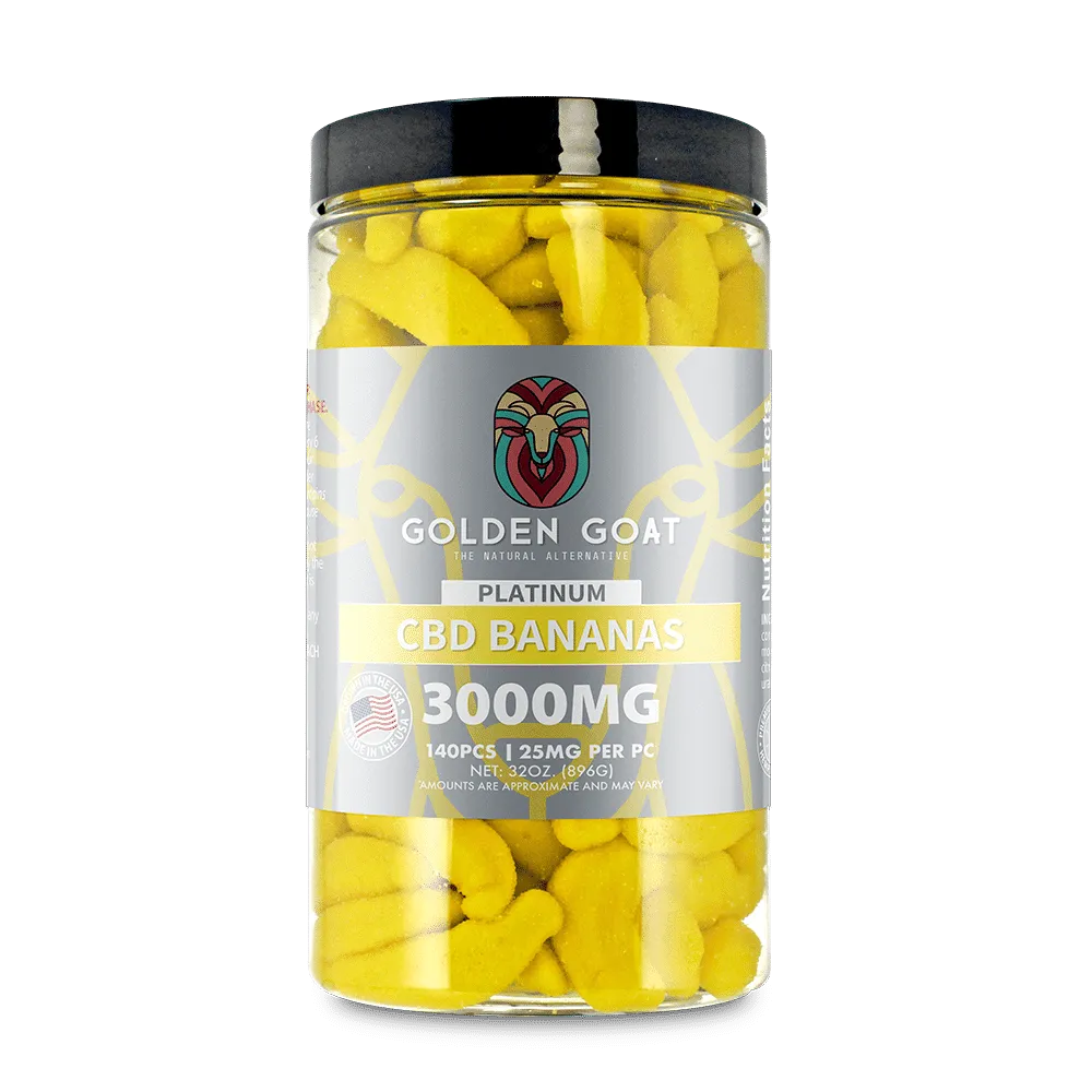 Platinum CBD Gummies 3000mg - Banana