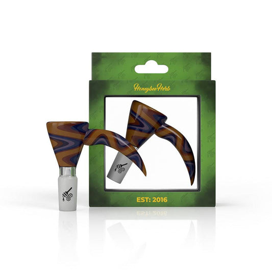 MARTINI FIRE WIG WAG WITH HORN PULL BONG BOWL - Discreet Smoker