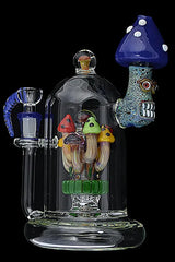 Handmade Mushroom Glass Water Pipe - Discreet Smoker