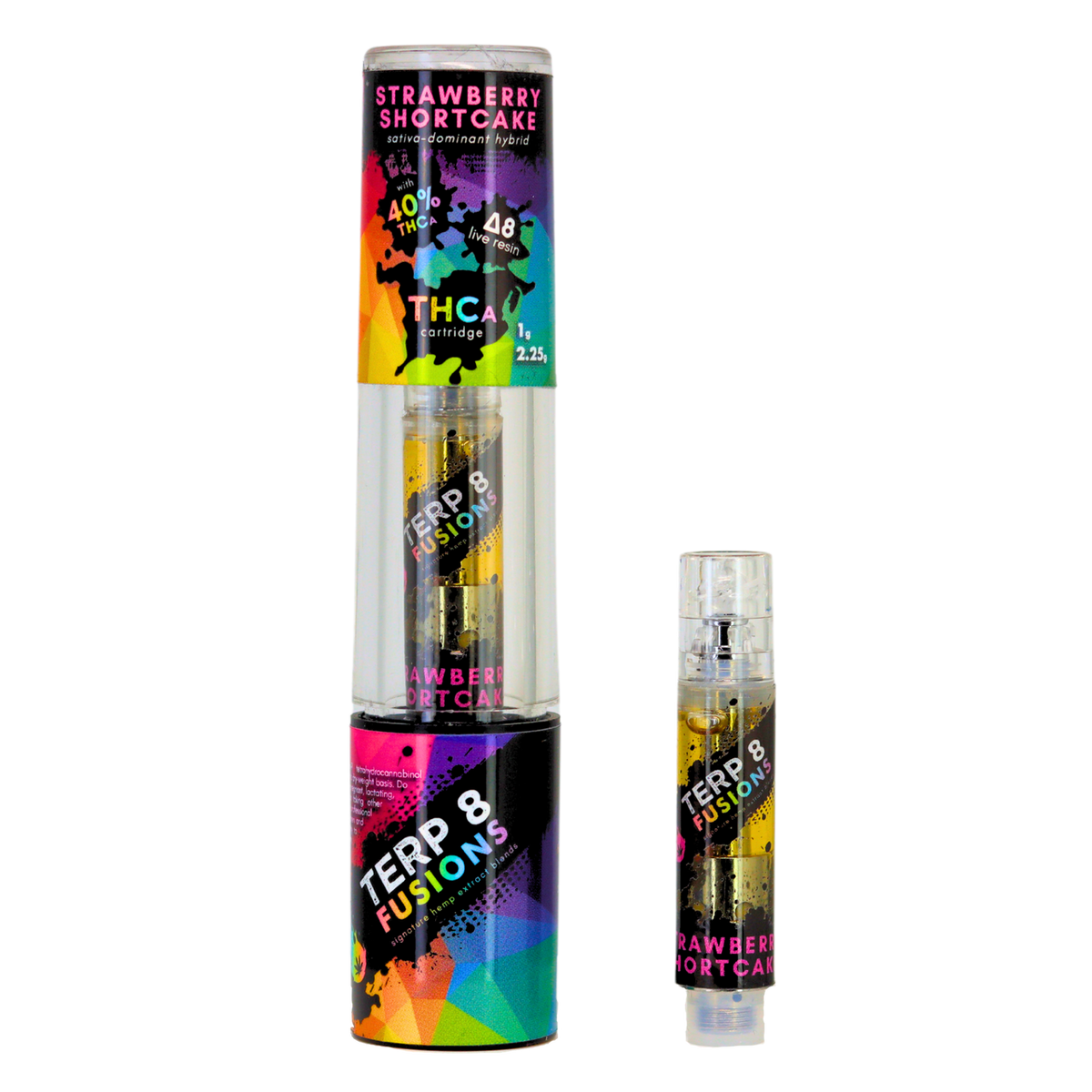 1-Gram Strawberry Shortcake THCA + D8 Live Resin Cartridge