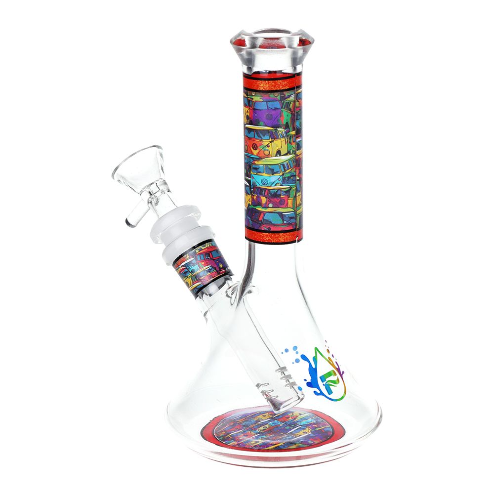 Pulsar Design Series Flared Beaker Glass Water Pipe | 6.75" | 14mm F - Discreet Smoker