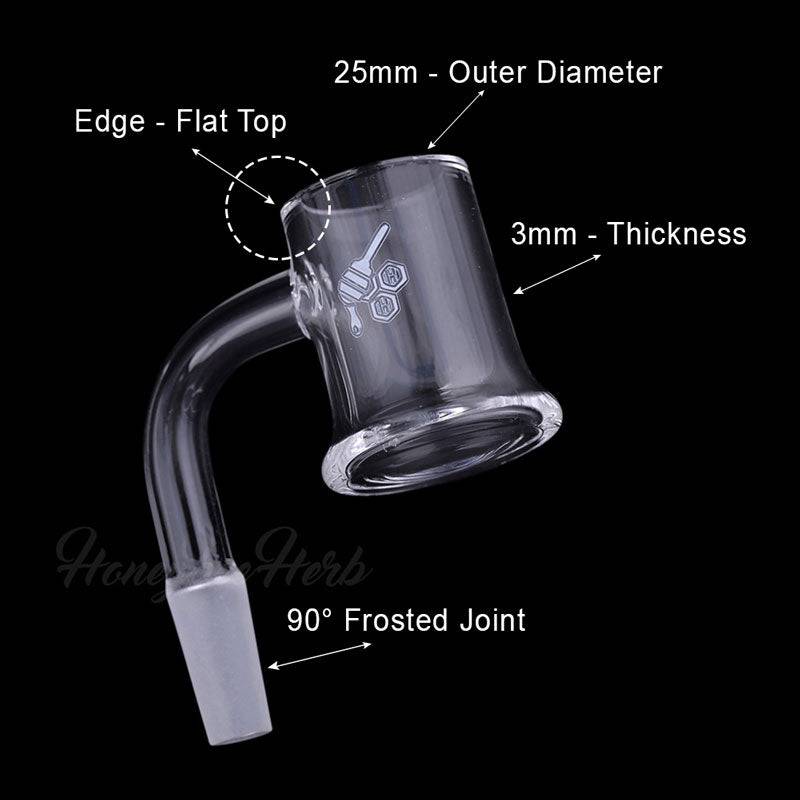 HONEY MUG QUARTZ BANGER - 90° DEGREE | YL - Discreet Smoker
