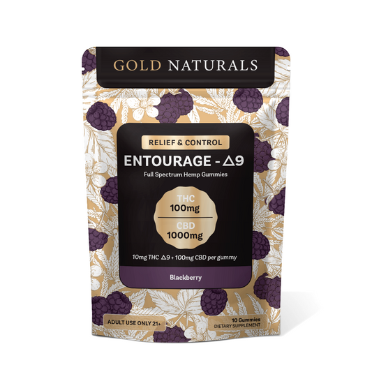 Gold Naturals Entourage Δ9 Gummy - Discreet Smoker