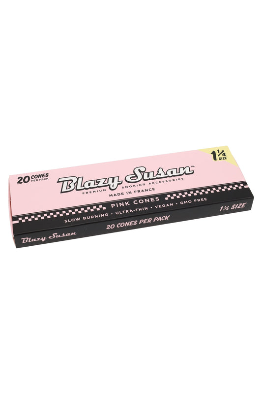 Blazy Susan 1¼ Pre-Rolled Cones – Pink or Purple – 20/Pack – 12-Count Display - Discreet Smoker