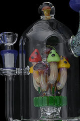 Handmade Mushroom Glass Water Pipe - Discreet Smoker